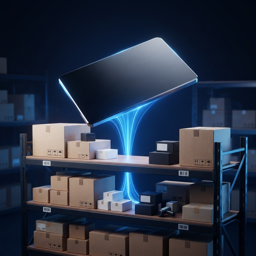 A Shield business card funding warehouse inventory